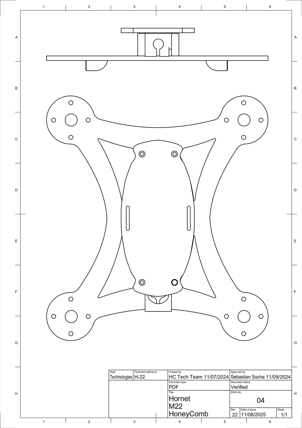 Design plans from the HoneyComb archive