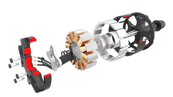 Brushless motor illustration